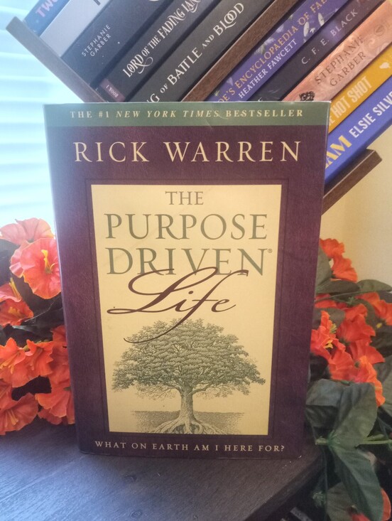 Other - Rick Warren "The Purpose Driven Life" Hardcover Book - Purple & Cream
